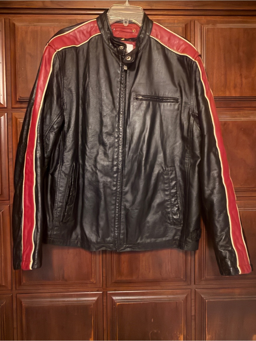Vtg Wilsons M Julian Men's cafe racer leather motorcycle jacket size L